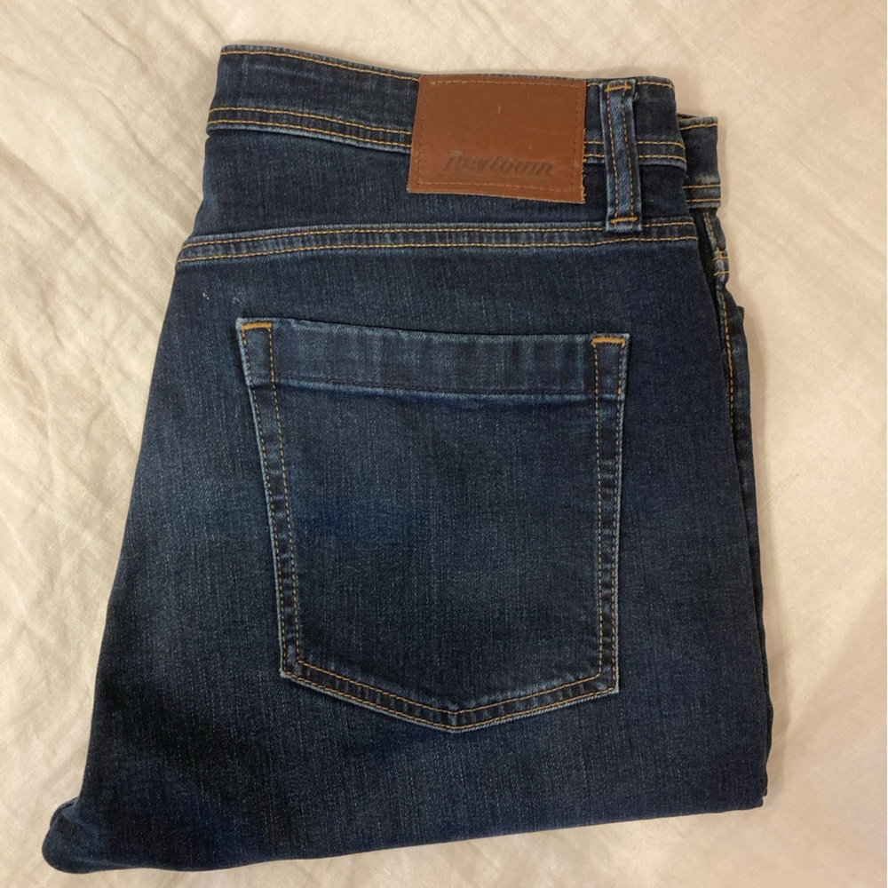 REVTOWN BLUE JEANS, taper, great pre-owned condition.